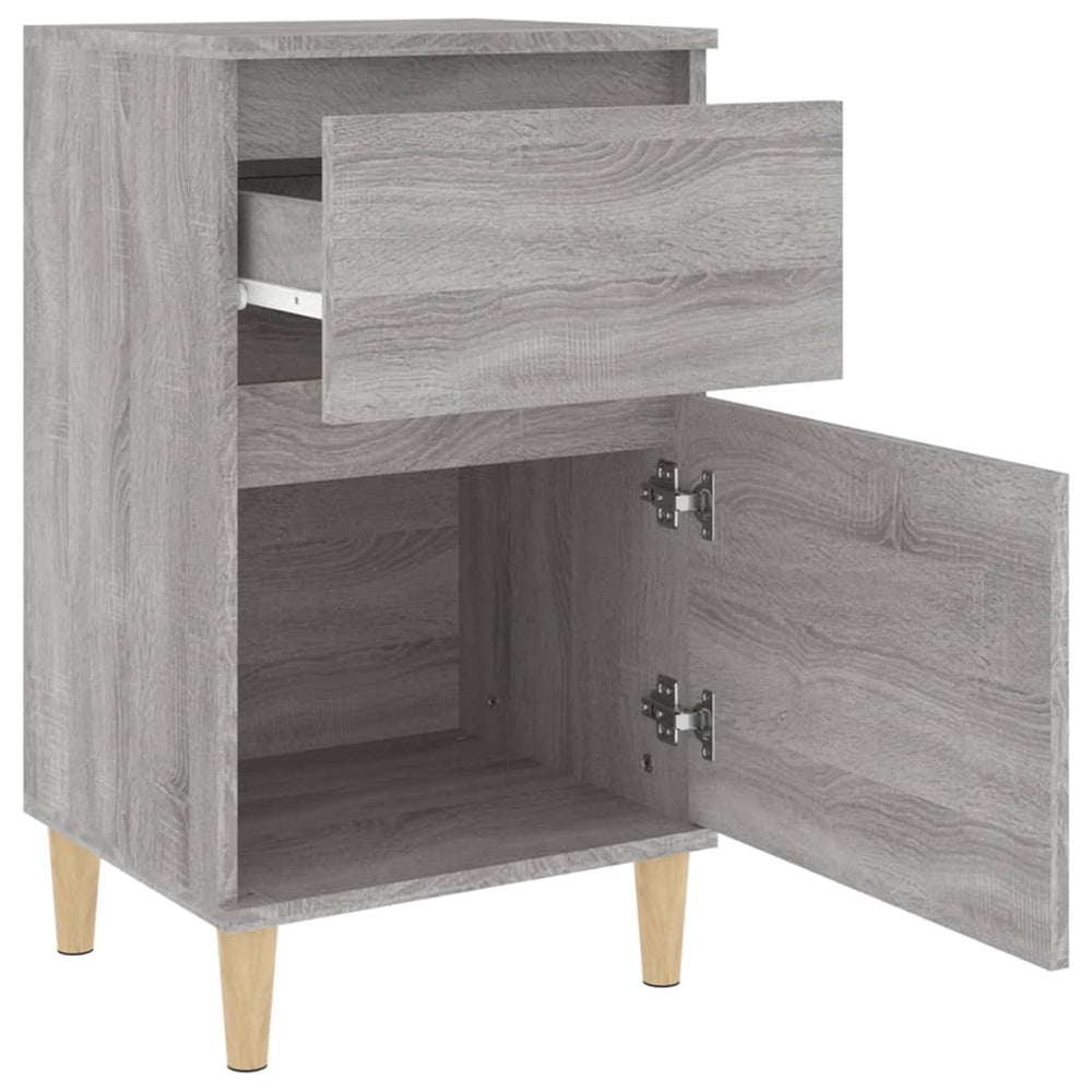 Nachtkastjes 2 st 40x35x70 cm bewerkt hout grijs sonoma eiken MeubelReus