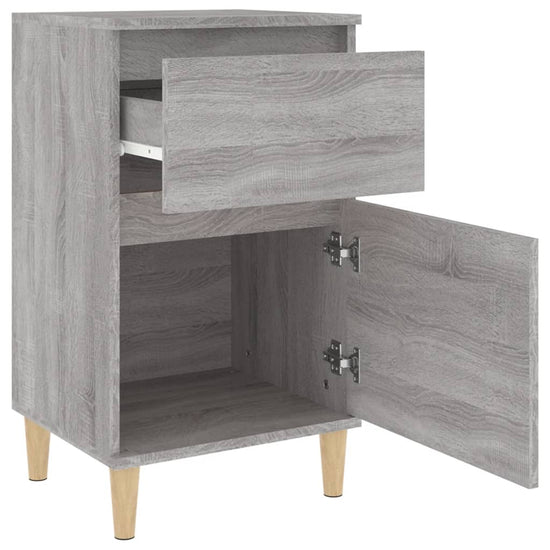 Nachtkastjes 2 st 40x35x70 cm bewerkt hout grijs sonoma eiken MeubelReus