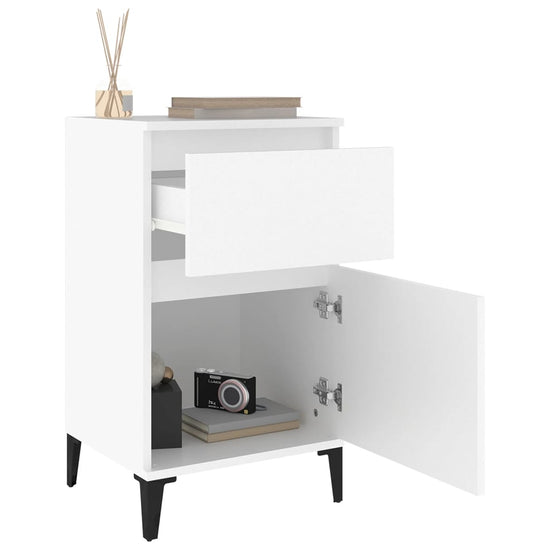 Nachtkastjes 2 st 40x35x70 cm wit MeubelReus