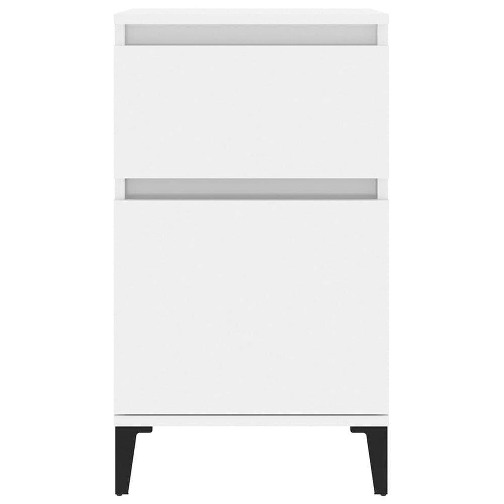 Nachtkastjes 2 st 40x35x70 cm hoogglans wit MeubelReus