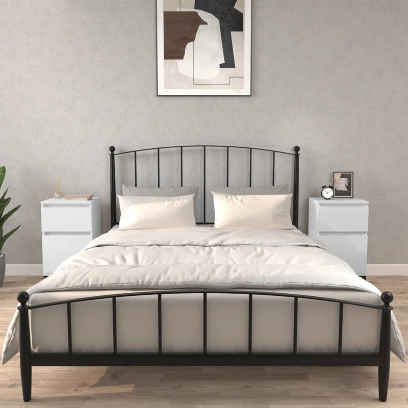 Nachtkastjes 2 st 40x35x70 cm hoogglans wit MeubelReus