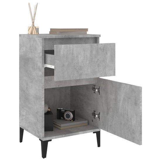 Nachtkastjes 2 st 40x35x70 cm betongrijs MeubelReus