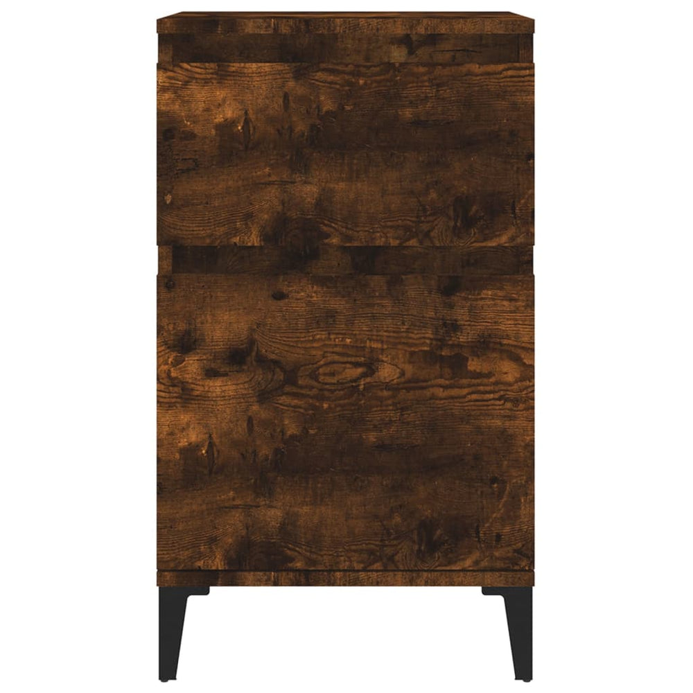 Nachtkastjes 2 st 40x35x70 cm gerookt eikenkleurig MeubelReus