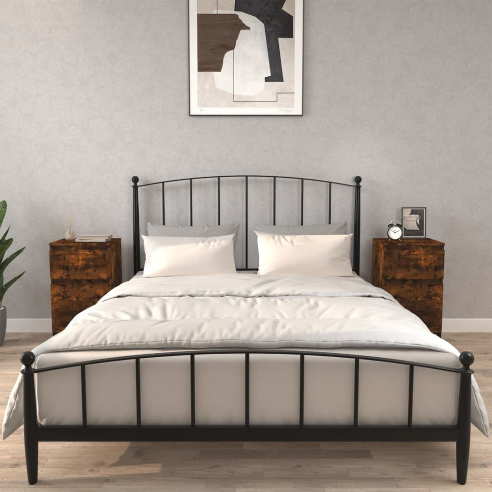 Nachtkastjes 2 st 40x35x70 cm gerookt eikenkleurig MeubelReus
