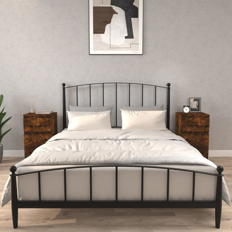 Nachtkastjes 2 st 40x35x70 cm gerookt eikenkleurig MeubelReus