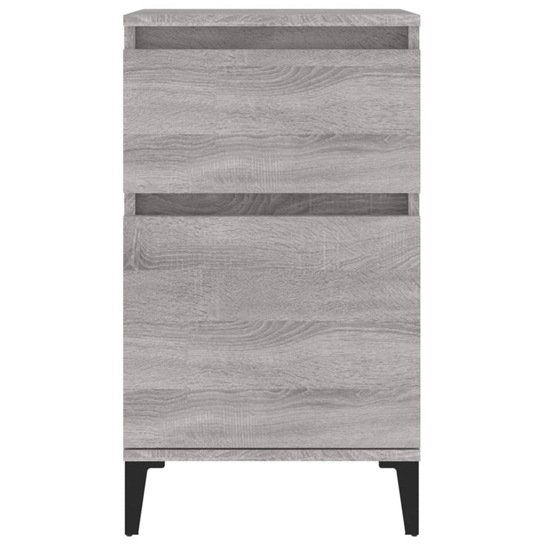 Nachtkastjes 2 st 40x35x70 cm bewerkt hout grijs sonoma eiken MeubelReus