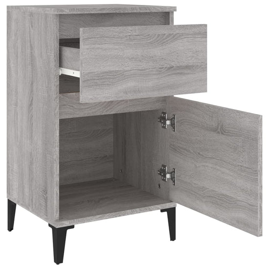 Nachtkastjes 2 st 40x35x70 cm bewerkt hout grijs sonoma eiken MeubelReus