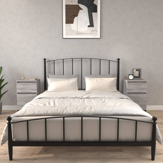 Nachtkastjes 2 st 40x35x70 cm bewerkt hout grijs sonoma eiken MeubelReus