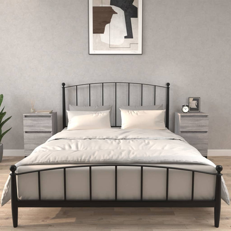 Nachtkastjes 2 st 40x35x70 cm bewerkt hout grijs sonoma eiken MeubelReus