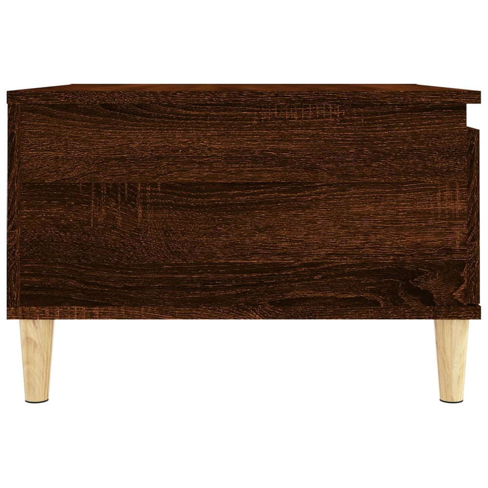 Salontafel 55x55x36,5 cm bewerkt hout bruin eikenkleur MeubelReus