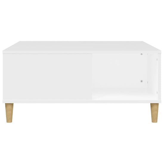 Salontafel 80x80x36,5 cm bewerkt hout wit MeubelReus