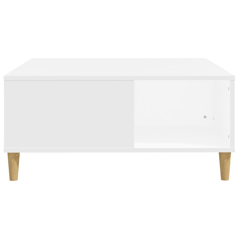 Salontafel 80x80x36,5 cm bewerkt hout wit MeubelReus