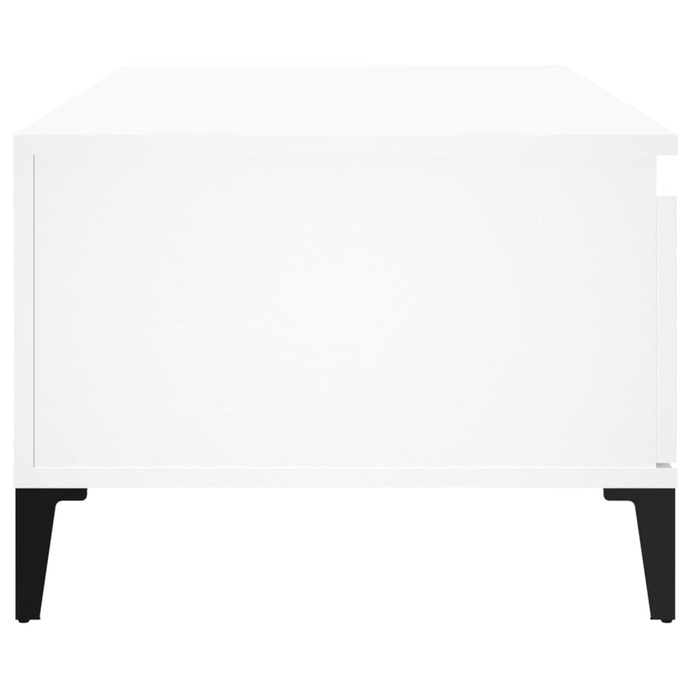 Salontafel 90x50x36,5 cm bewerkt hout wit MeubelReus