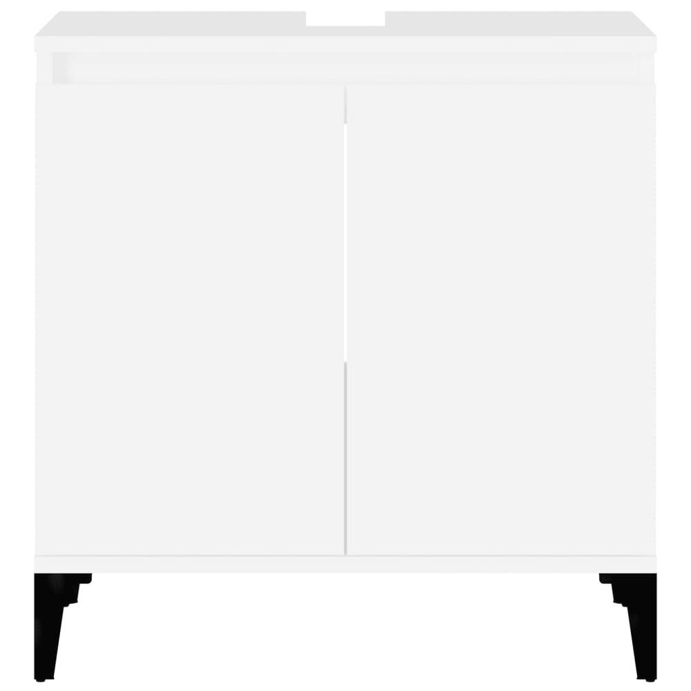 Wastafelkast 58x33x60 cm bewerkt hout wit MeubelReus