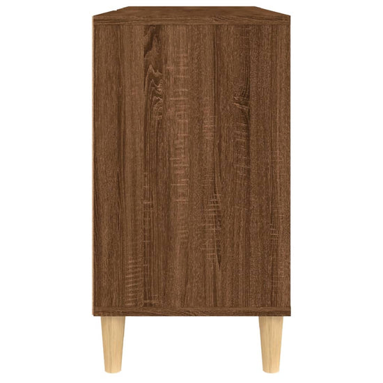 Wastafelkast 80x33x60 cm bewerkt hout bruin eikenkleur MeubelReus