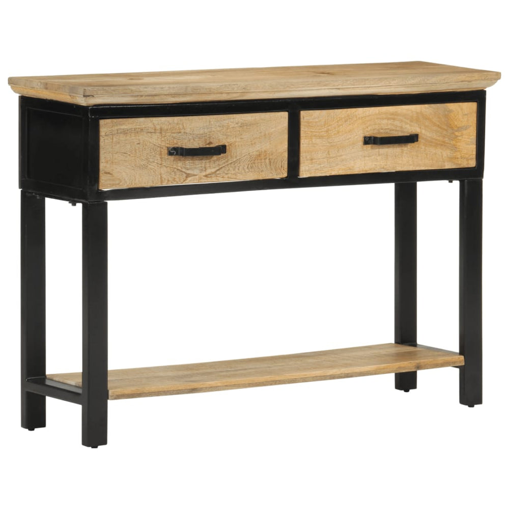 Wandtafel 110x30x75 cm massief ruw mangohout MeubelReus