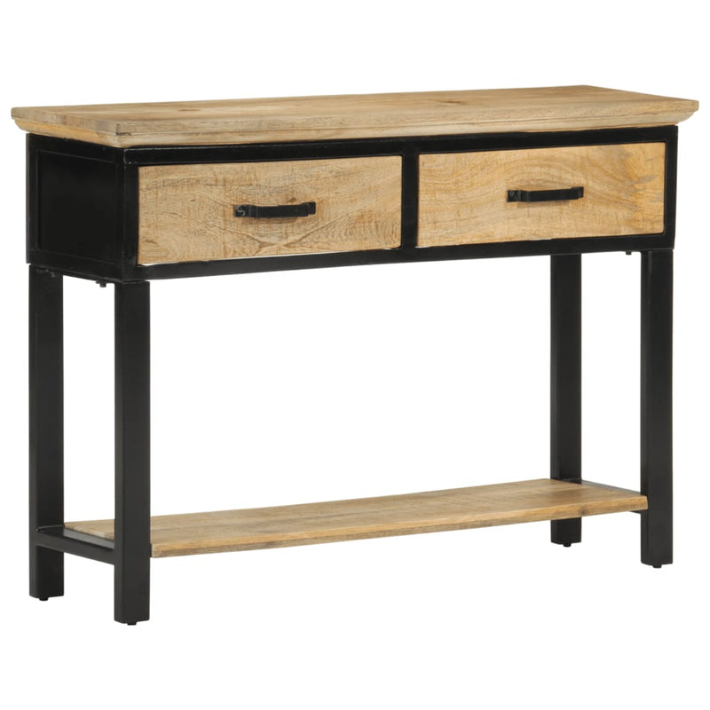 Wandtafel 110x30x75 cm massief ruw mangohout MeubelReus