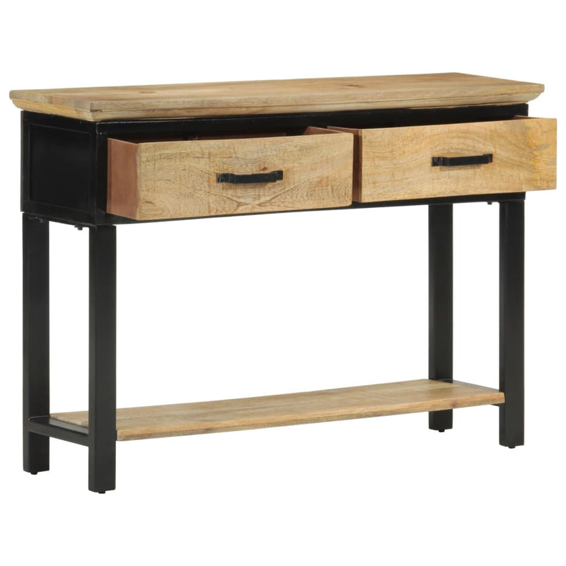 Wandtafel 110x30x75 cm massief ruw mangohout MeubelReus