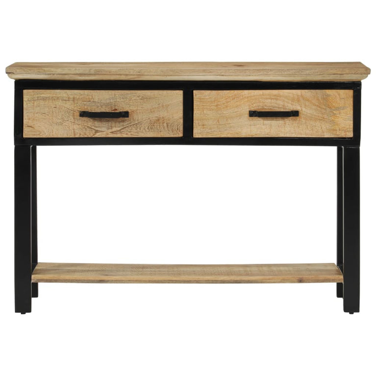 Wandtafel 110x30x75 cm massief ruw mangohout MeubelReus