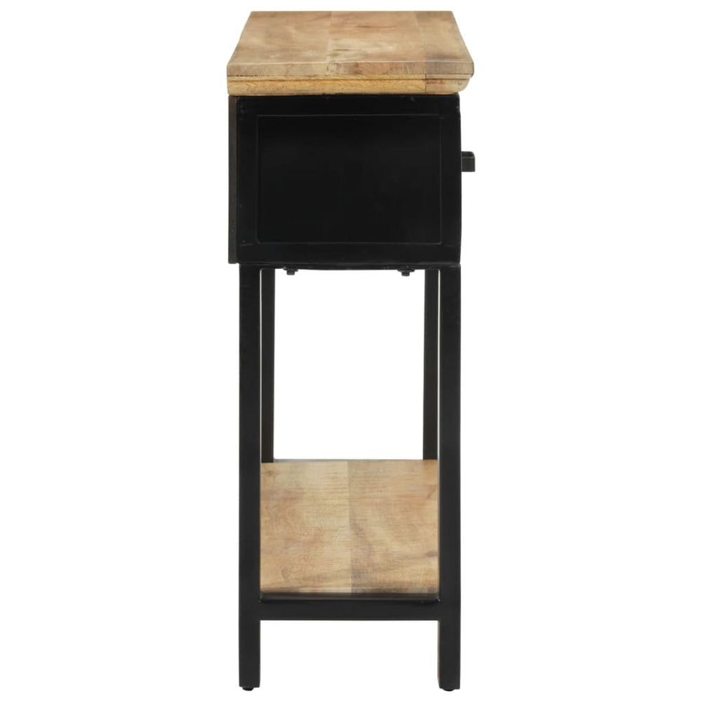 Wandtafel 110x30x75 cm massief ruw mangohout MeubelReus