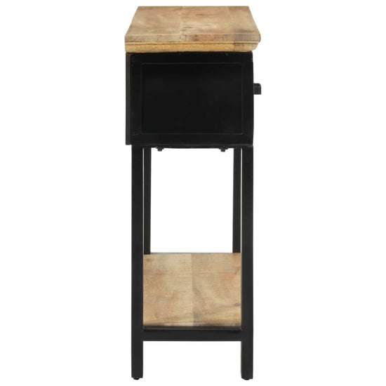 Wandtafel 110x30x75 cm massief ruw mangohout MeubelReus