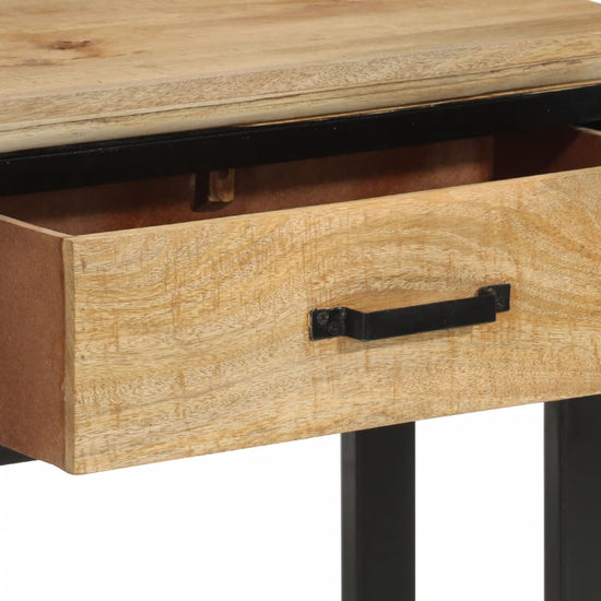 Wandtafel 110x30x75 cm massief ruw mangohout MeubelReus