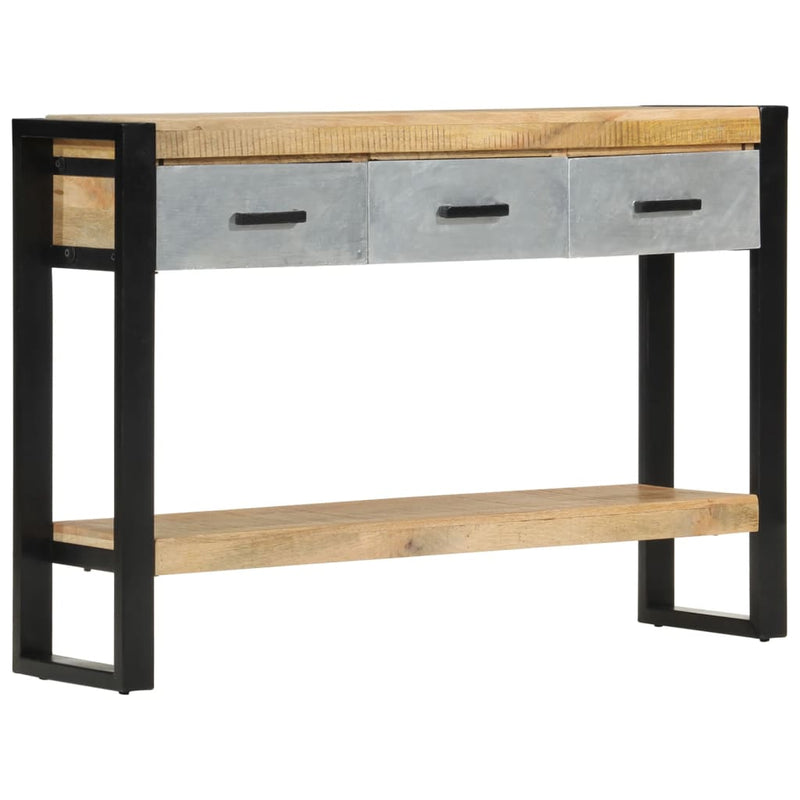 Wandtafel 110x30x76 cm massief ruw mangohout MeubelReus