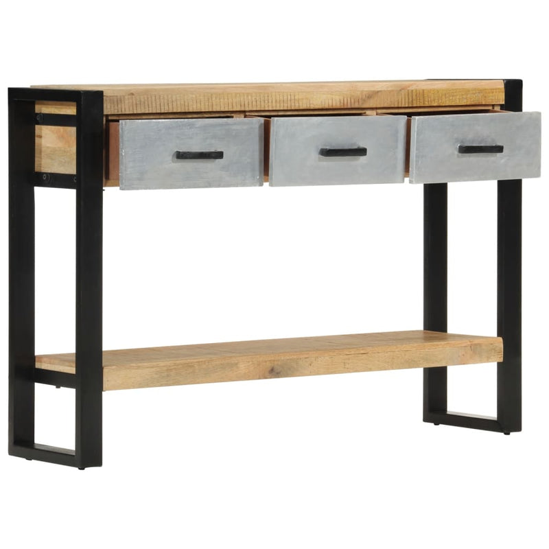 Wandtafel 110x30x76 cm massief ruw mangohout MeubelReus