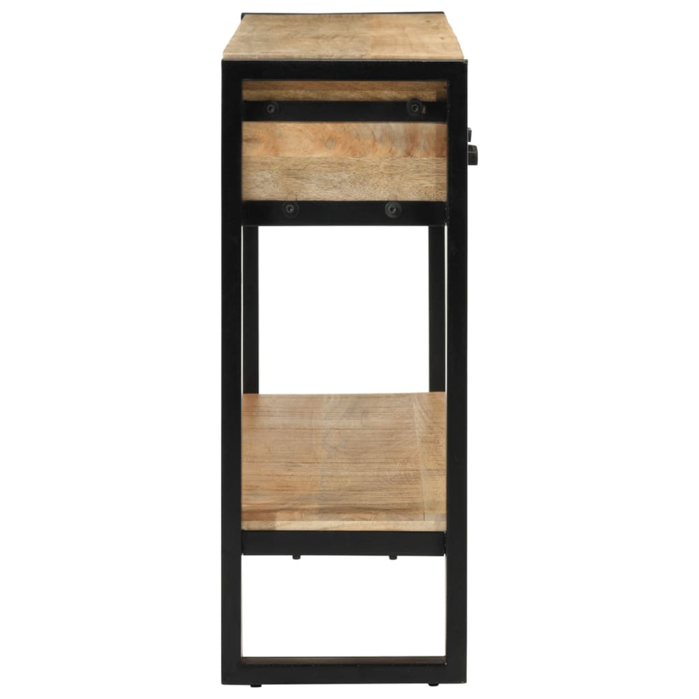 Wandtafel 110x30x76 cm massief ruw mangohout MeubelReus