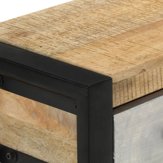 Wandtafel 110x30x76 cm massief ruw mangohout MeubelReus