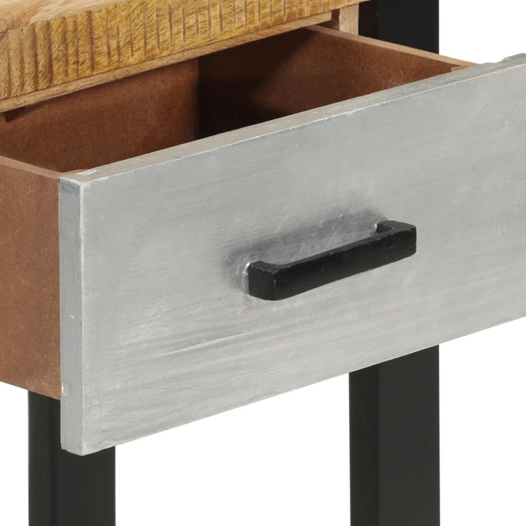 Wandtafel 110x30x76 cm massief ruw mangohout MeubelReus