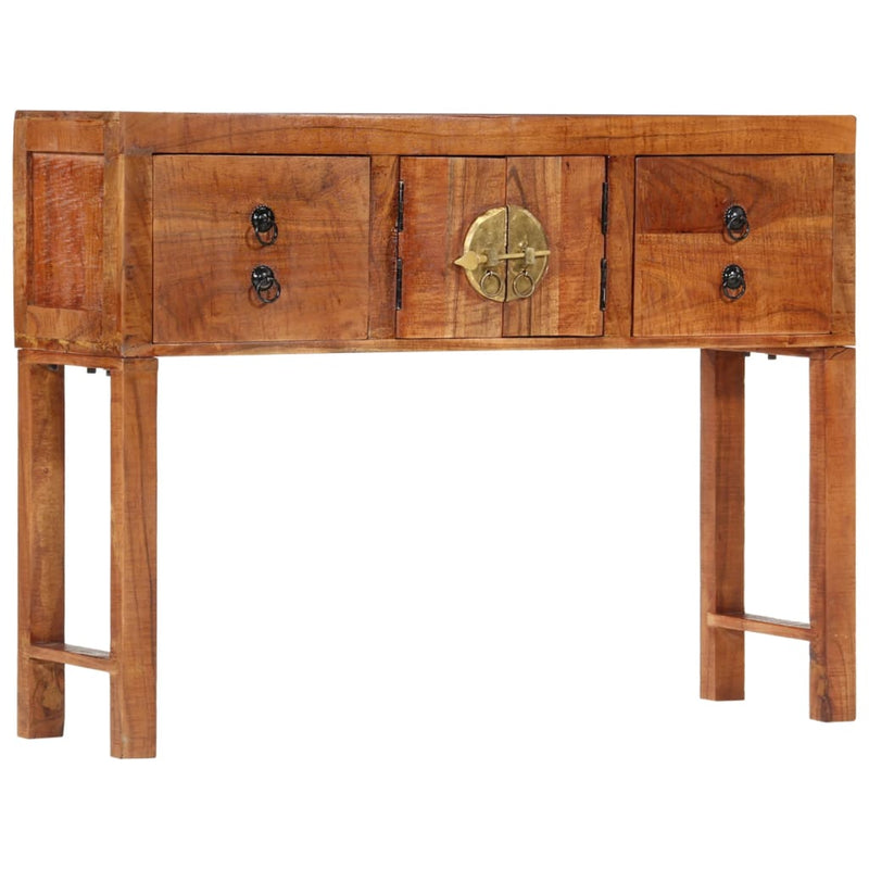 Wandtafel 120x32x80 cm massief ruw acaciahout MeubelReus