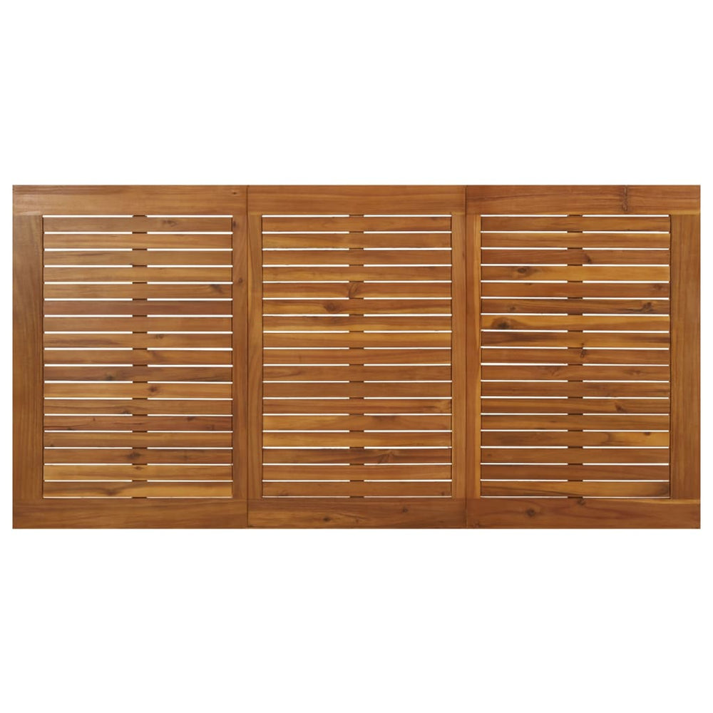 Tuintafel met haarspeldpoten 160x80x75 cm massief acaciahout MeubelReus