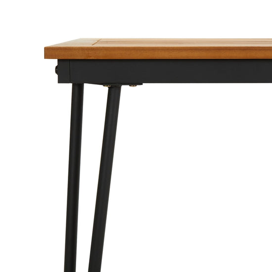 Tuintafel met haarspeldpoten 160x80x75 cm massief acaciahout MeubelReus