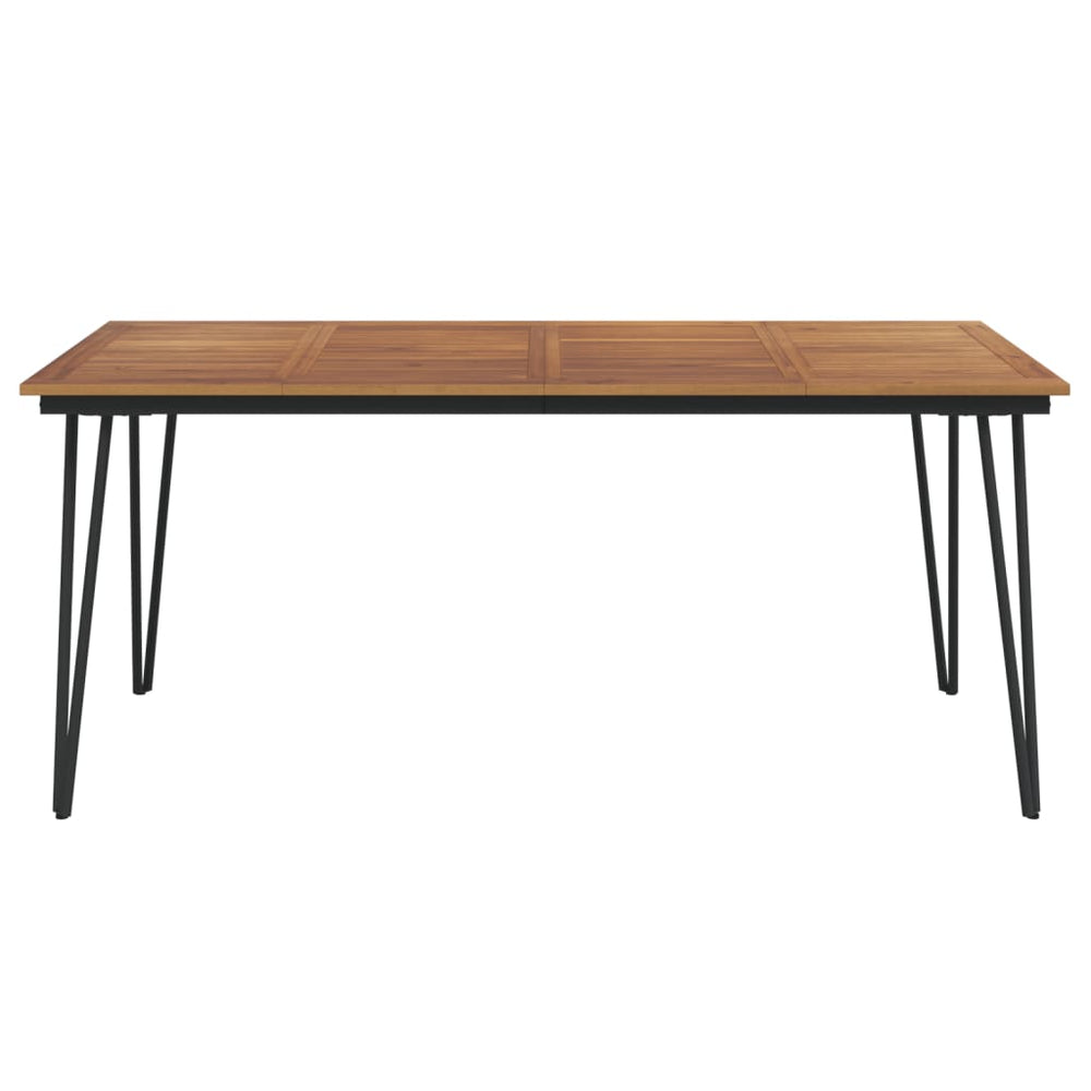 Tuintafel met haarspeldpoten 180x90x75 cm massief acaciahout MeubelReus