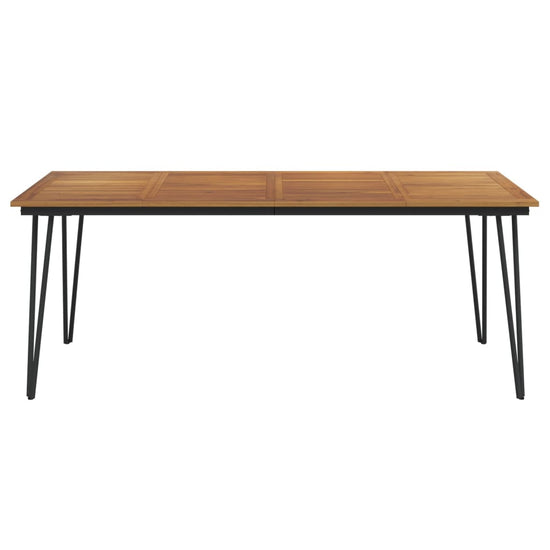 Tuintafel met haarspeldpoten 200x90x75 cm massief acaciahout MeubelReus