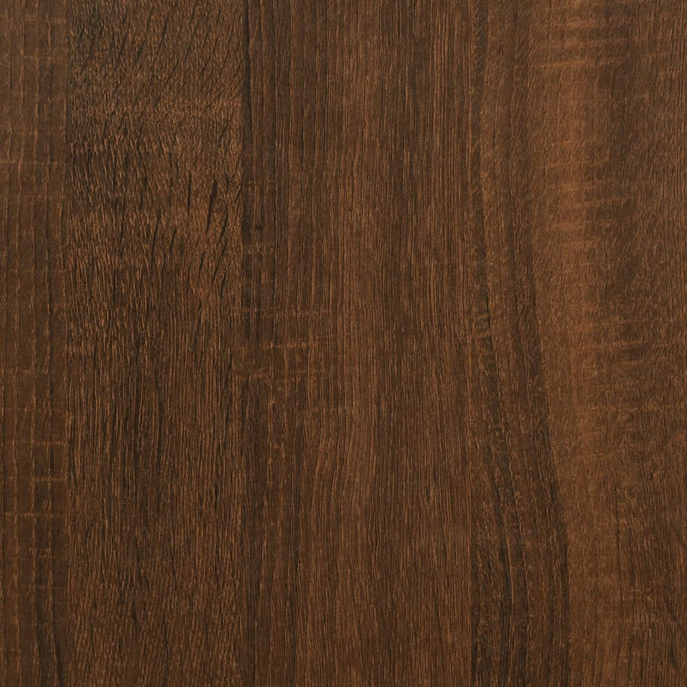 Bureau 100x50x75 cm bewerkt hout en ijzer bruin eikenkleur MeubelReus
