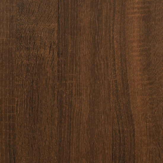 Bureau 100x50x75 cm bewerkt hout en ijzer bruin eikenkleur MeubelReus