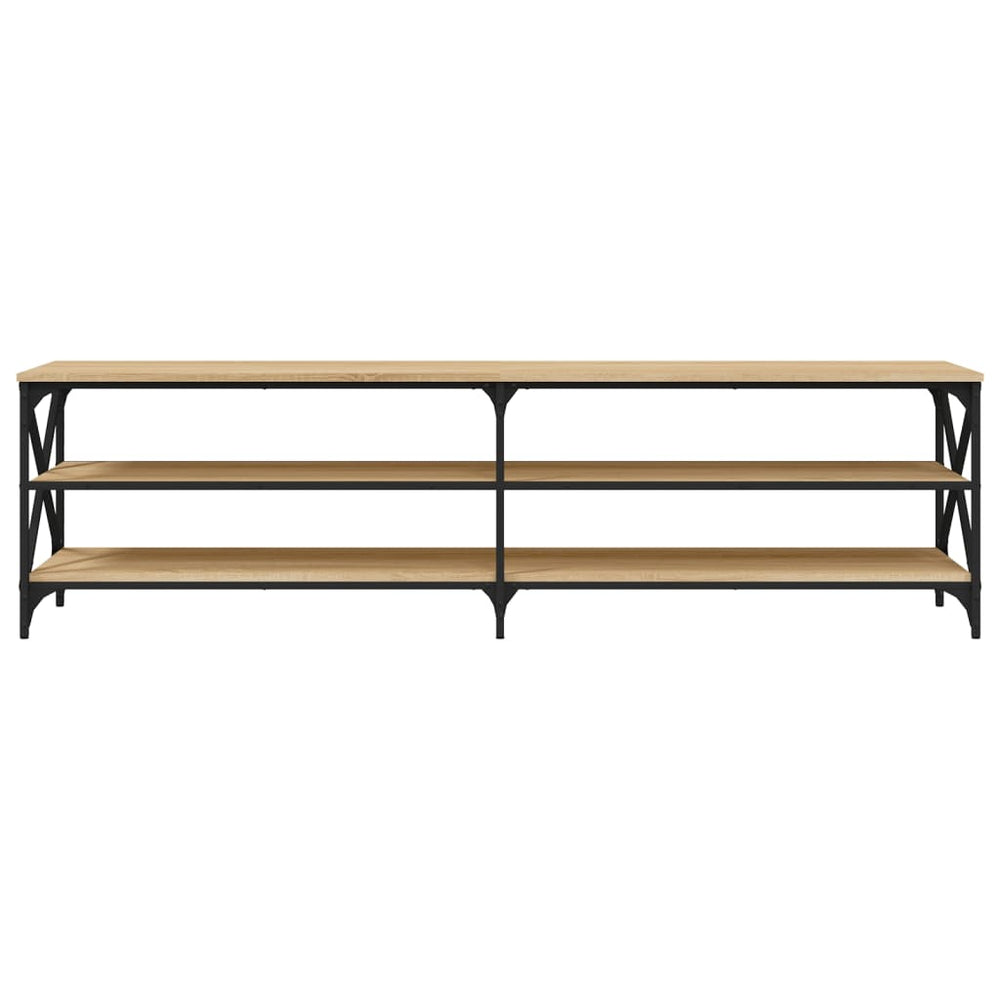 Tv-meubel 180x40x50 cm bewerkt hout sonoma eikenkleurig MeubelReus