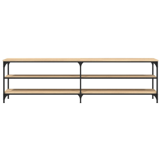 Tv-meubel 180x30x50 cm bewerkt hout metaal sonoma eikenkleurig MeubelReus