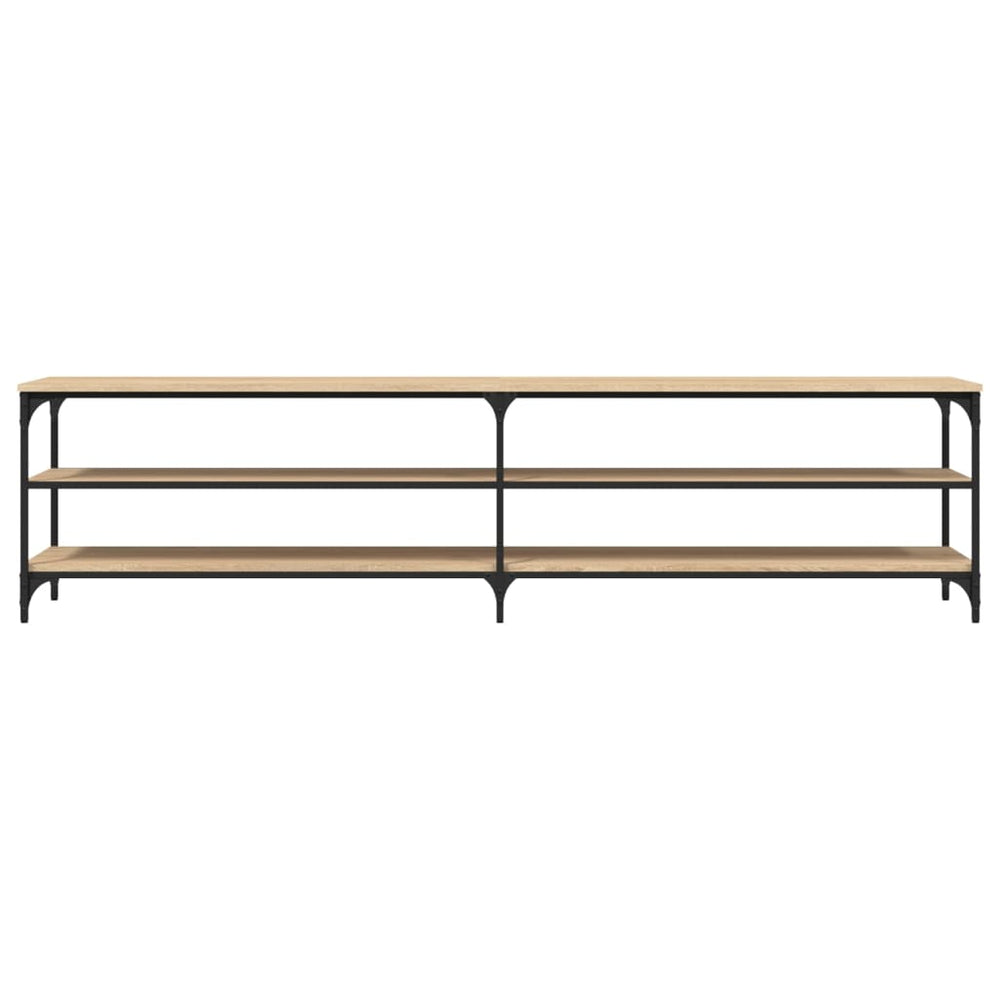 Tv-meubel 200x30x50 cm bewerkt hout metaal sonoma eikenkleurig MeubelReus