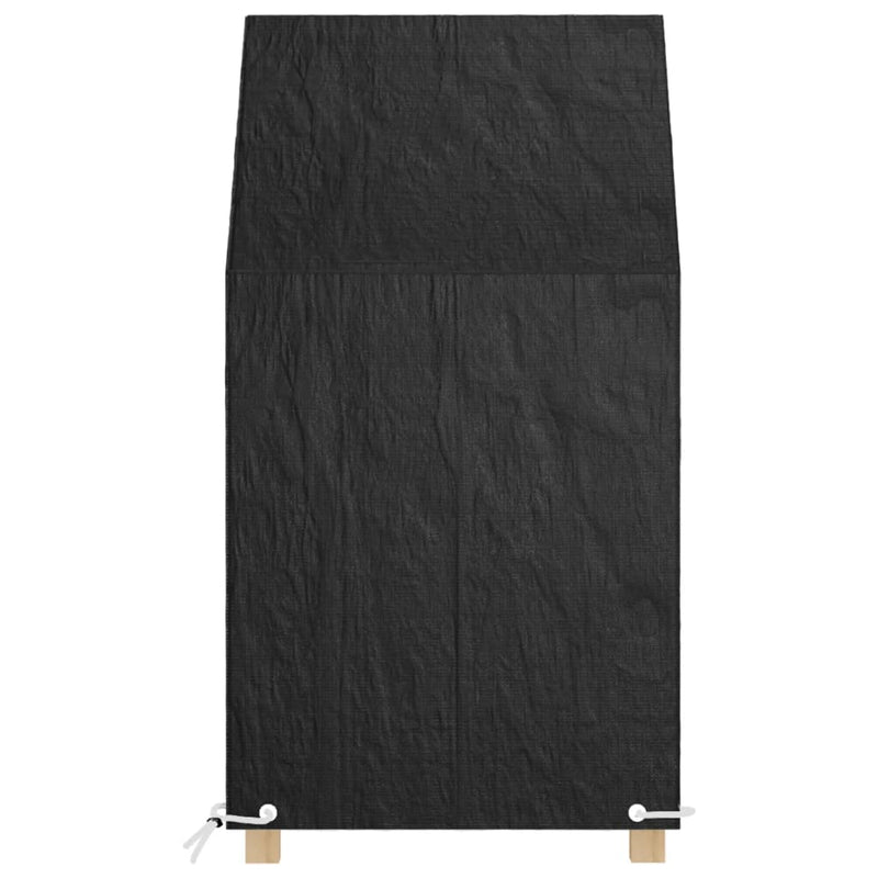 Tuinstoelhoezen 2 st met 8 oogjes 65x65x80/120 cm polyetheen MeubelReus