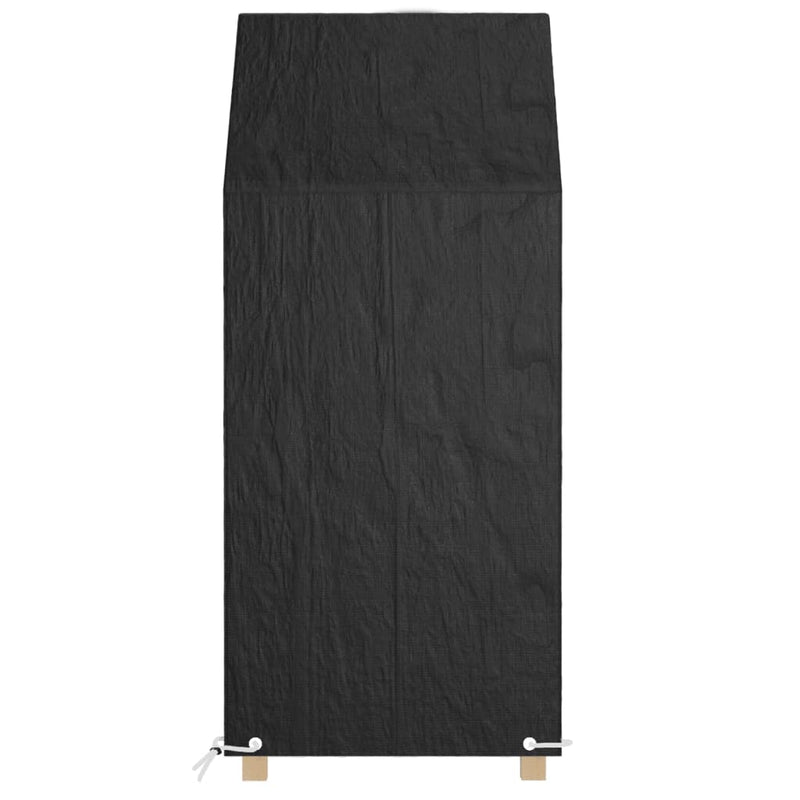 Tuinstoelhoezen 2 st met 8 oogjes 65x65x110/150 cm polyetheen MeubelReus