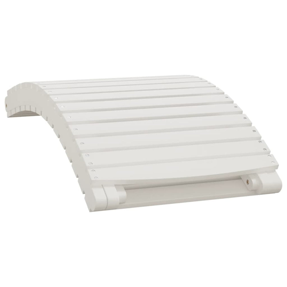 Ligbedden 2 st 184x55x64 cm massief acaciahout wit MeubelReus