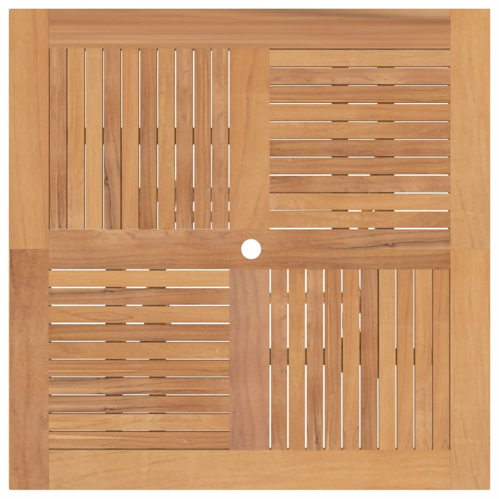 Tuintafel inklapbaar 120x120x75 cm massief teakhout MeubelReus