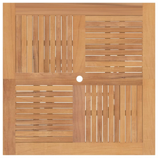 Tuintafel inklapbaar 120x120x75 cm massief teakhout MeubelReus