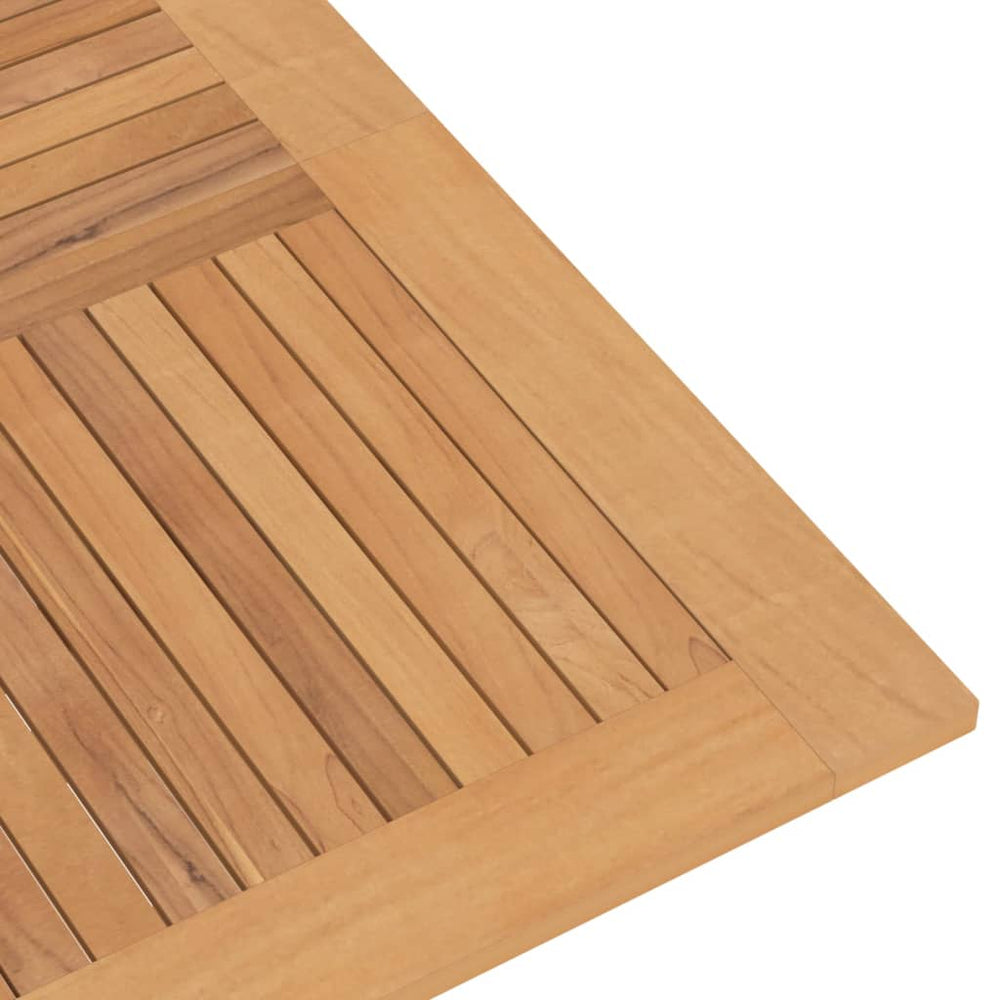 Tuintafel inklapbaar 120x120x75 cm massief teakhout MeubelReus