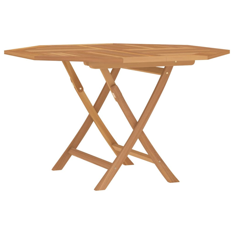 Tuintafel inklapbaar 120x120x75 cm massief teakhout MeubelReus