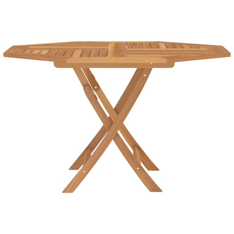Tuintafel inklapbaar 120x120x75 cm massief teakhout MeubelReus