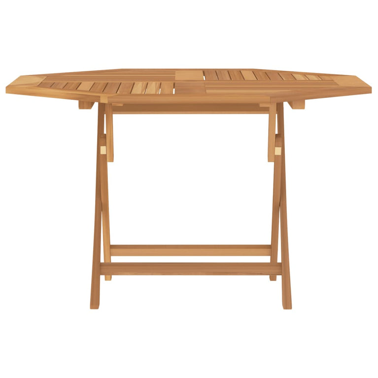 Tuintafel inklapbaar 120x120x75 cm massief teakhout MeubelReus